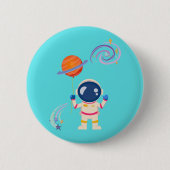 Spaceman Cartoon Abenteuer. Button (Vorderseite)