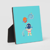 Spaceman Cartoon Abenteuer. Fotoplatte (Vorderseite)