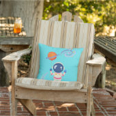 Spaceman Cartoon Abenteuer. Kissen (Stuhl)