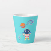 Spaceman Cartoon Abenteuer. Milchtasse (Vorderseite)