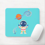 Spaceman Cartoon Abenteuer. Mousepad (Mit Mouse)