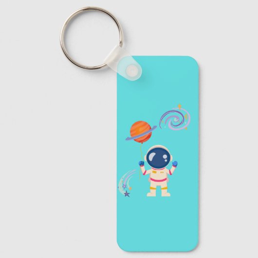 Spaceman Cartoon Abenteuer. Schlüsselanhänger (Vorderseite)