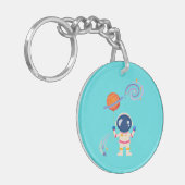 Spaceman Cartoon Abenteuer. Schlüsselanhänger (Vorderseite links)