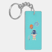 Spaceman Cartoon Abenteuer. Schlüsselanhänger (Vorderseite links)
