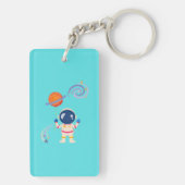Spaceman Cartoon Abenteuer. Schlüsselanhänger (Rückseite)