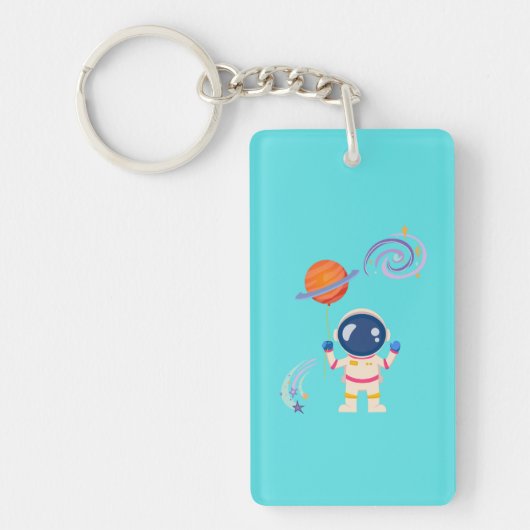 Spaceman Cartoon Abenteuer. Schlüsselanhänger (Vorderseite)