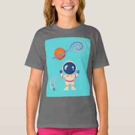 Spaceman Cartoon Abenteuer. T-Shirt