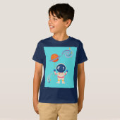 Spaceman Cartoon Abenteuer. T-Shirt (Vorne ganz)