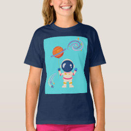 Spaceman Cartoon Abenteuer. T-Shirt