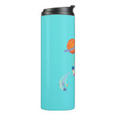 Spaceman Cartoon Abenteuer. Thermosbecher (Nach links gedreht)