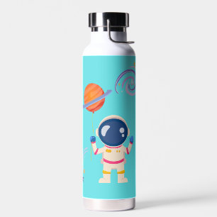 Spaceman Cartoon Abenteuer. Trinkflasche