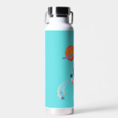Spaceman Cartoon Abenteuer. Trinkflasche (Vorne)
