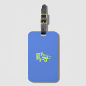 Spaceman-Gepäckmarke Gepäckanhänger (Vorderseite Vertikal)