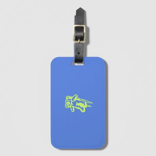 Spaceman-Gepäckmarke Gepäckanhänger (Vorderseite Vertikal)