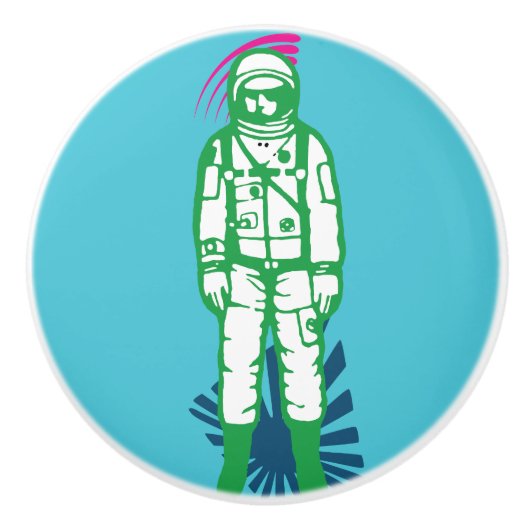 Spaceman-Keramik Keramikknauf (Vorderseite)