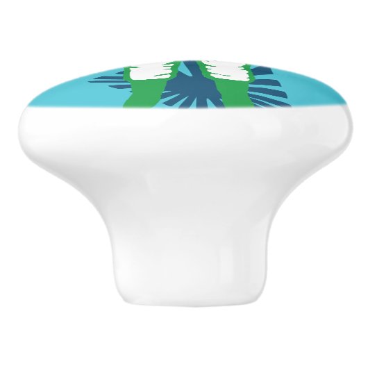 Spaceman-Keramik Keramikknauf (Seitenansicht)