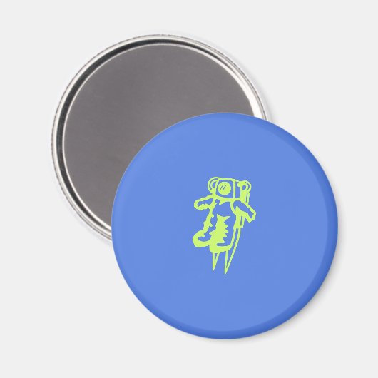 Spaceman Magnet (Vorderseite/Rückseite)