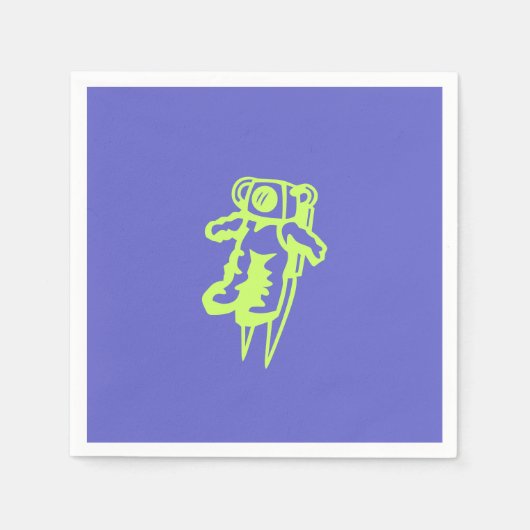 Spaceman Paper Napkin Serviette (Vorderseite)