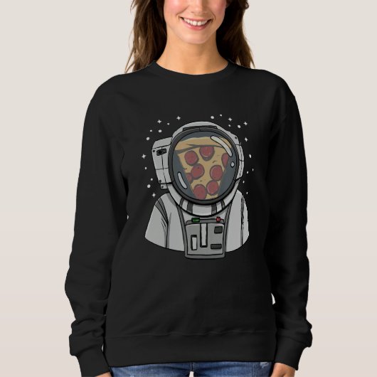 Spaceman Pizza Design for a Hobby pizza maker Sweatshirt (Vorderseite)