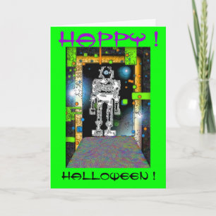 SPACEMAN RoBoT HALLOWEEN CARD Karte