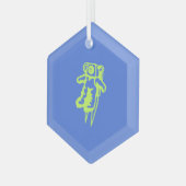 Spaceman Weihnachtsbaum Ornament Aus Glas (Vorderseite Links)