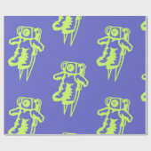 Spaceman Wrapping Paper Geschenkpapier (Flach)