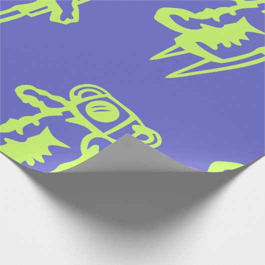 Spaceman Wrapping Paper Geschenkpapier (Ecke)