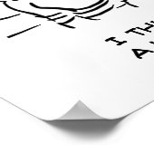 Spacemen auf Raumschiff Hörklopfen an der Tür Poster (Ecke)