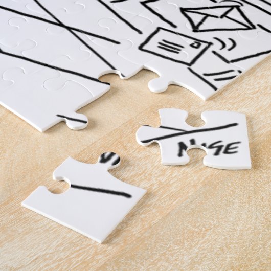 Spacemen in einem Spaceship Mail-Cartoon Puzzle (Seite)