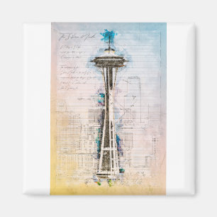 SpaceNeedle Magnet