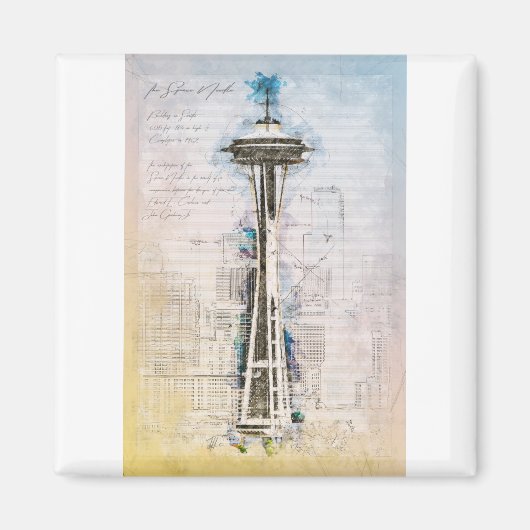 SpaceNeedle Magnet (Vorne)