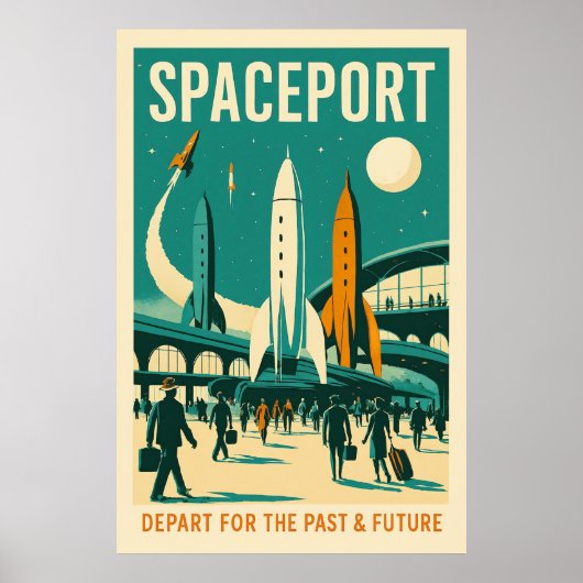 Spaceport: Depart for the Past & Future Poster (Vorne)