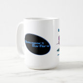 Spaceportsurfers-Tasse Kaffeetasse (Vorderseite Links)