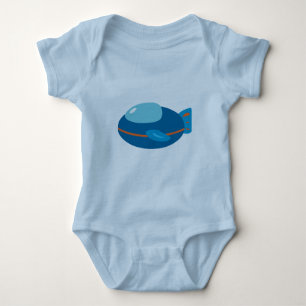 Spaceship Baby Clothes Strampler