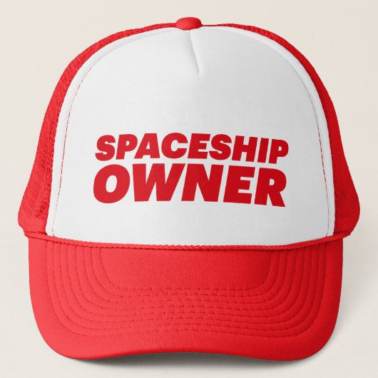 SPACESHIP-Besitzer Slogan-Hut Truckerkappe (Vorderseite)