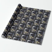 Spaceship Cat Sci-Fi Niedlich Geschenkpapier (Ungerollt)