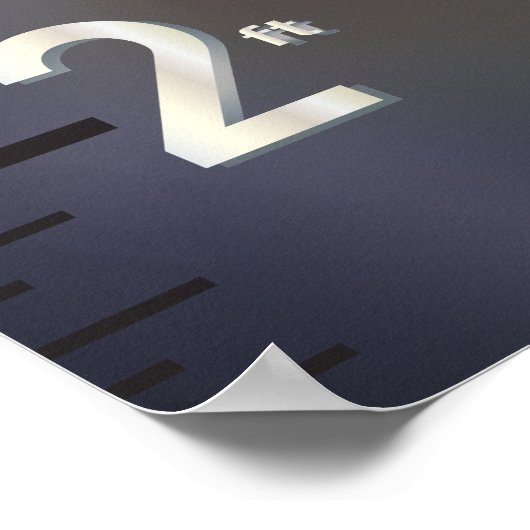 SpaceShip Growth Chart Poster (Ecke)