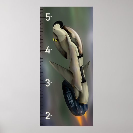 SpaceShip Growth Chart Poster (Vorne)