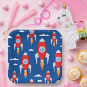 Spaceship Rocket Fun Pappteller (Party)