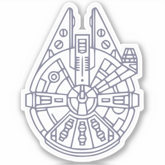 Spaceship Sticker (Vorderseite)