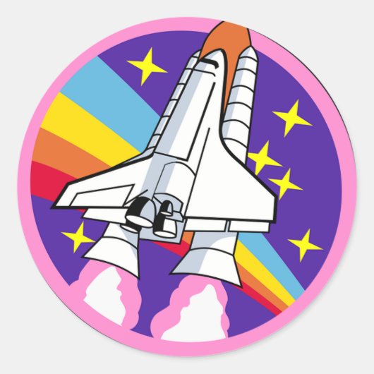 Spaceship Sticker (Vorderseite)