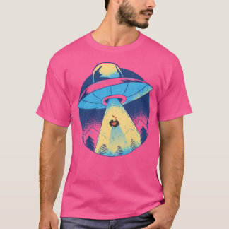 Spaceship Tractor Beam Turkey T-Shirt