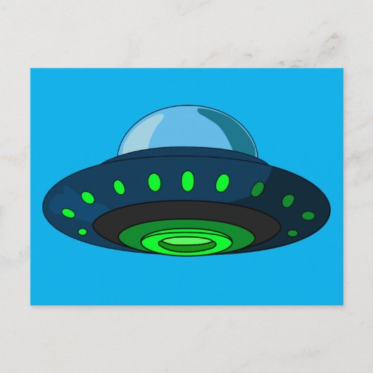SPACESHIP UFO ART Postkarten (Vorderseite)