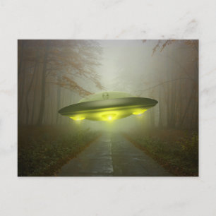SPACESHIP UFO ART Postkarten