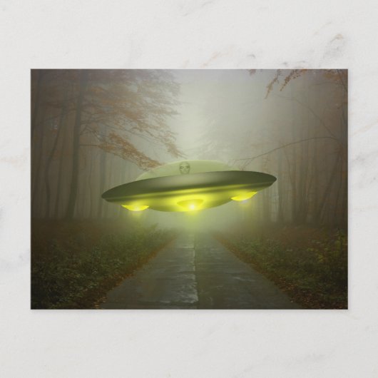 SPACESHIP UFO ART Postkarten (Vorderseite)
