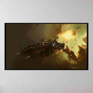 Spaceship von EVE online Fan Art Poster
