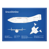 SpaceShipOne - Flugzeugkonzepte ABD Fotodruck (Vorne)
