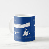 SpaceShipOne - Flugzeugkonzepte ABD Kaffeetasse (Vorderseite Links)