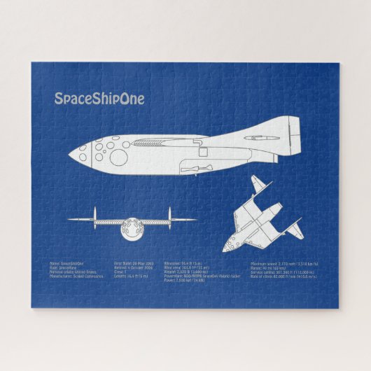 SpaceShipOne - Flugzeugkonzepte ABD Puzzle (Horizontal)