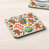 SpaceShuttle Weihnachten Getränkeuntersetzer (Linke Seite)